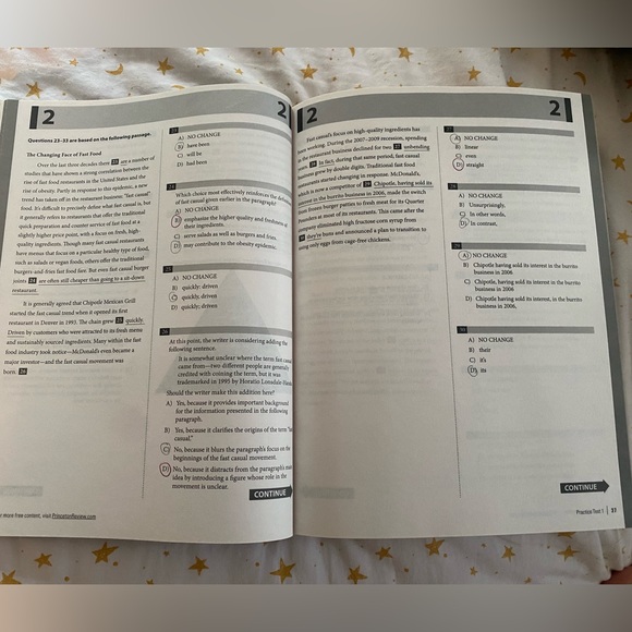 SAT Test Practice Book - Picture 3 of 4